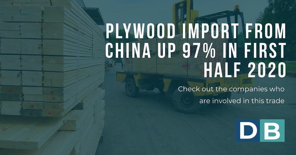 Plywood import from China up 97% in first half