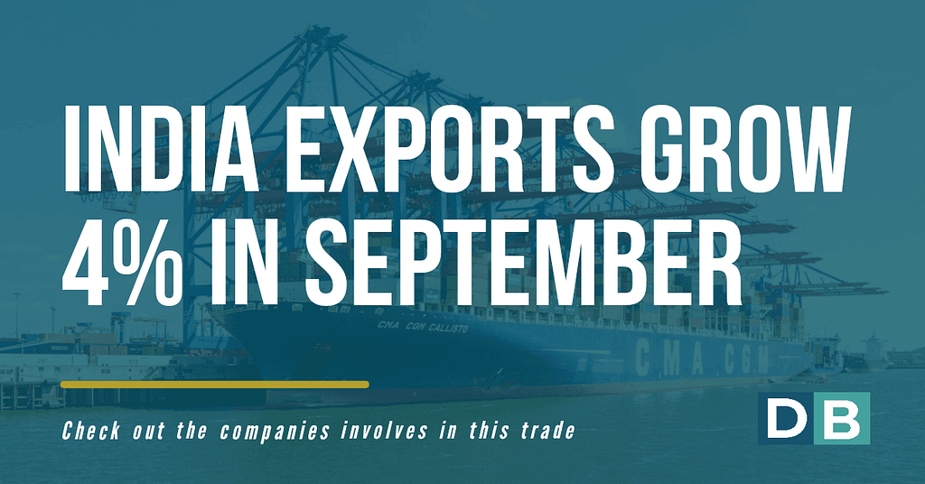 India Exports Grow 4% In September: UN Economic Arm
