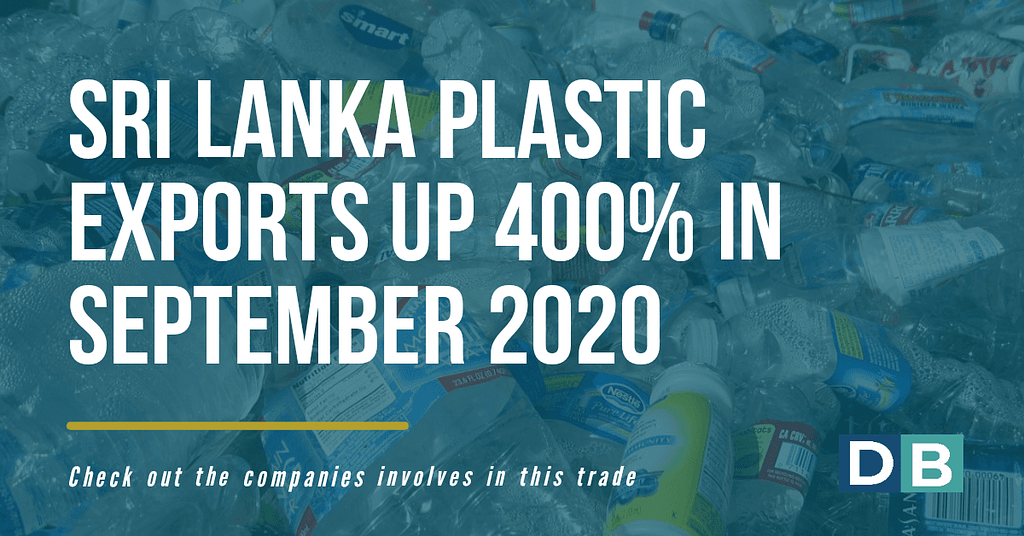 Sri Lanka plastics exports up 400% in September 2020