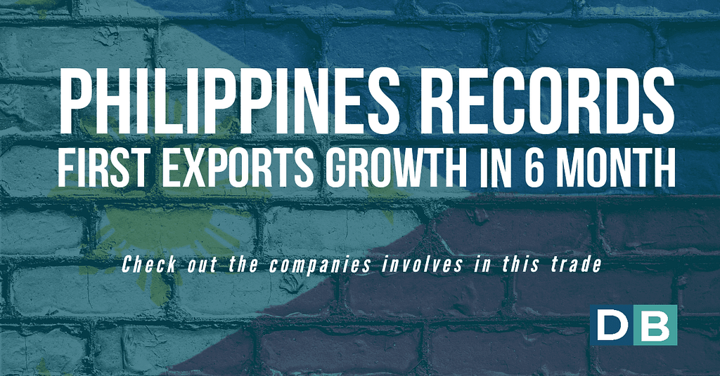 Philippines records first exports growth in 6 months